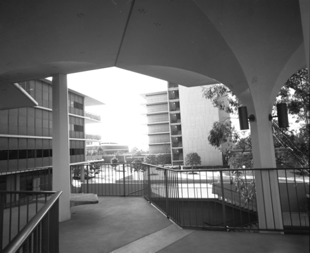 View from Bonner Hall looking towards Revelle Plaza, UC San Diego