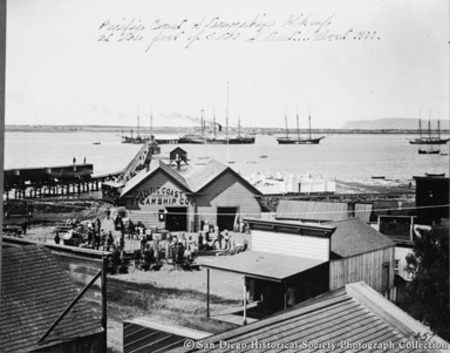 Pacific Coast Steamship Wharf at the foot of 5th Street