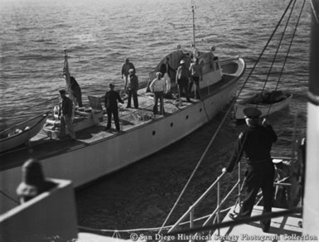 U.S. Coast Guart cutter 442 responding to sinking of California Fish and Game Commission patrol boat Bluefin