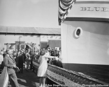 Bluefin launching ceremony at Star and Crescent Boat Company