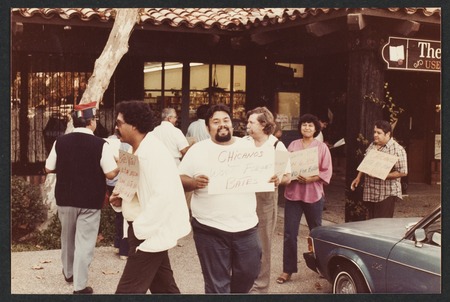 Richardson, Bill (Congressman) and Jim Bates (Congressman) - Picket