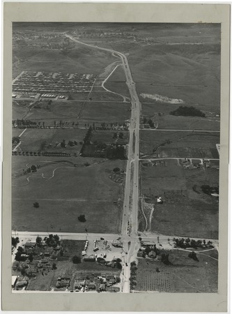 Aerial view of unidentified roadway and intersection