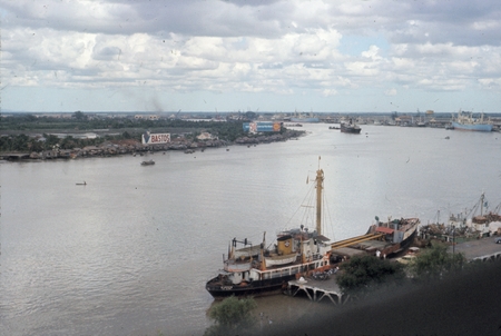 Looking south from Majestic Hotel across Saigon River