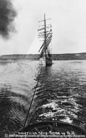 American ship Acme of N.Y. entering San Diego Bay