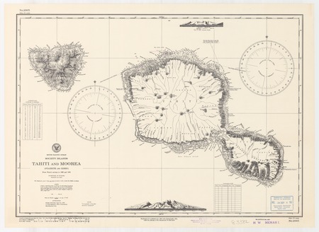 South Pacific Ocean : Society Islands : Tahiti and Moorea (Otaheite and Eimeo)