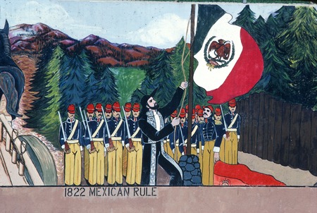Great Wall of Los Angeles: detail: 1822 Mexican Rule