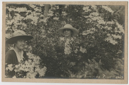 Catherine Fletcher Taylor at Pine Hills with unidentified woman