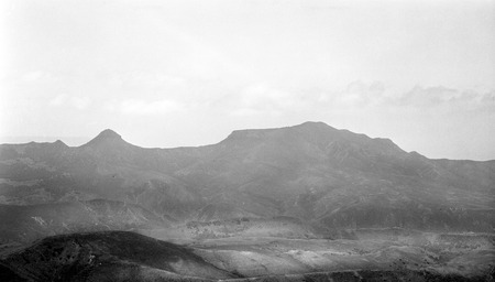 Profile of Mount Médano ridge, facing south