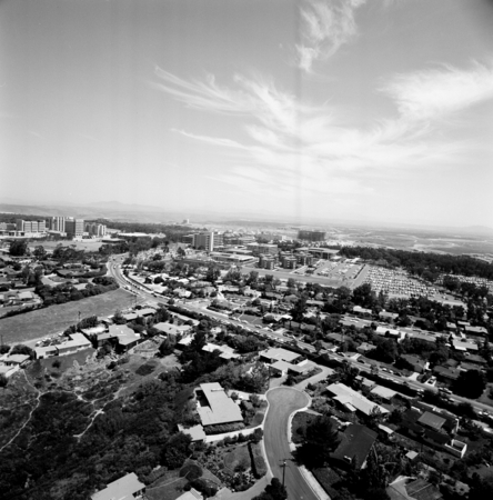 Aerial view of UC San Diego campus (looking east)