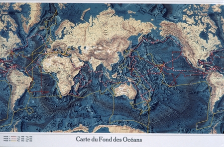 Carte du Fond des Oceans. 12 Years of Scientific Coring Operations. One of the major scientific endeavors managed by Scrip...