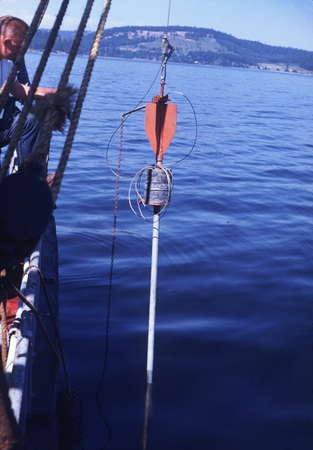 Kuellenberg Type Coring Device Ready for Lowering in Lopel Sound