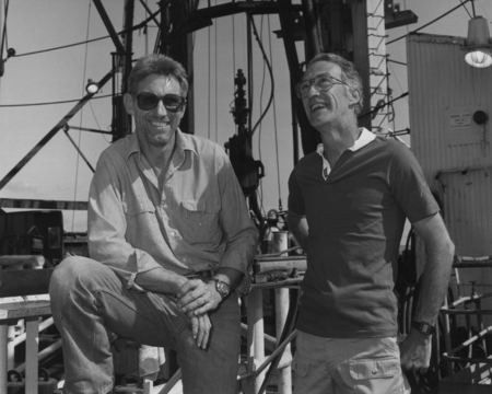Co-Chief Scientists on Leg 96 of the Deep Sea Drilling Project were Arnold H. Bouma (left) and James M. Coleman (right). 1...