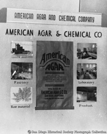 Promotional display for American Agar and Chemical Company