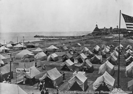 Tent City and Hotel del Coronado