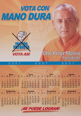Vota con mano dura; Otto Pérez Molina Presidente