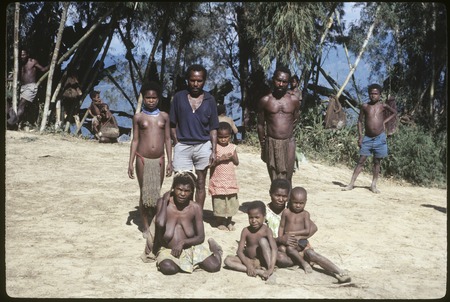 Group portrait, some members of Timbamaruwaga clan, Nanbekale sub-subclan