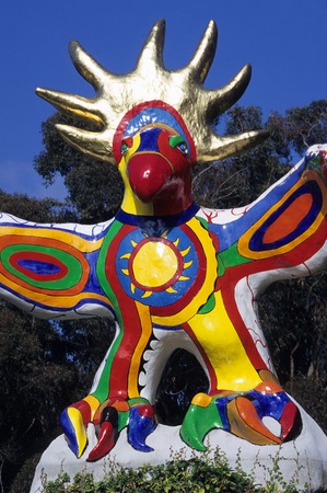 Sun God: detail: front of bird after 1999 restoration