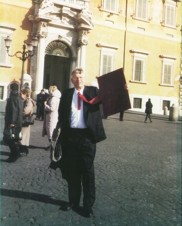 Harmon Craig after the award of the Balzan Prize, 1998