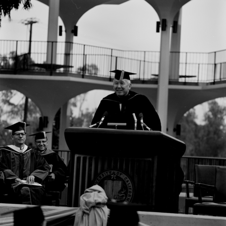 John S. Galbraith speaking at his installation as UC San Diego chancellor