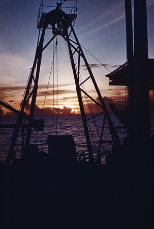 A-frame at sunset