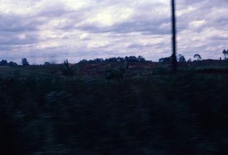 Low stone wall in rural Kenya