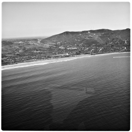 Birdseye view of La Jolla Shores and Mount Soledad