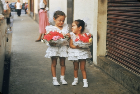 [Two young girls, Mexico]