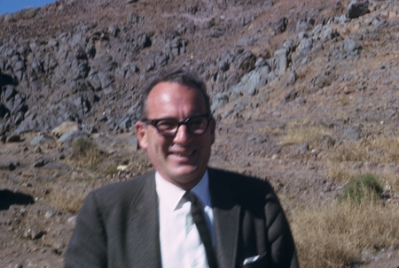 William A. Nierenberg at La Bufadora, Punta Banda, Baja California, Mexico