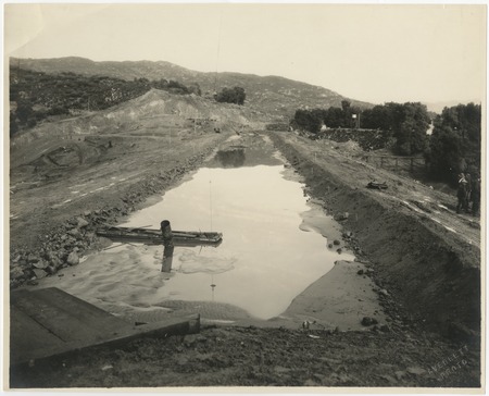 Construction of Henshaw Dam