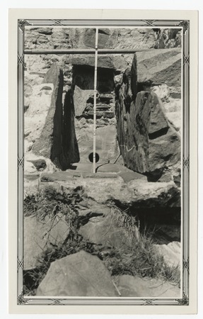 Rock-lined conduit near Old Mission Dam