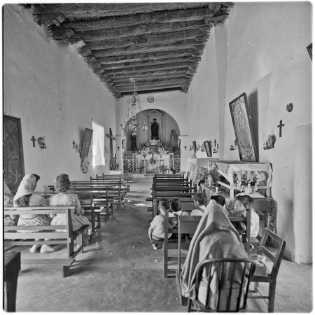 Interior of church in Onavas