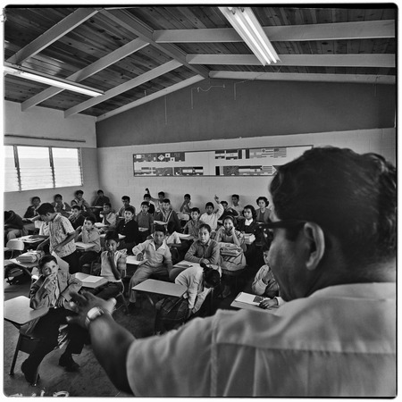 In the classroom at Alessio School Number 4, Colonia Postal