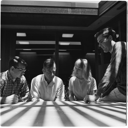 Walter H. Munk, Geophysics, center with students