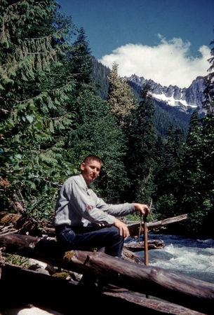 Charles D. Keeling in the Sierra Nevada mountains