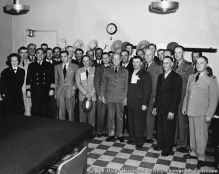 Group portrait of U.S. Navy and fishing industry representatives