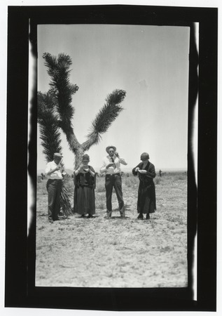 Ed and Mary Fletcher with Fred and Mary White in desert