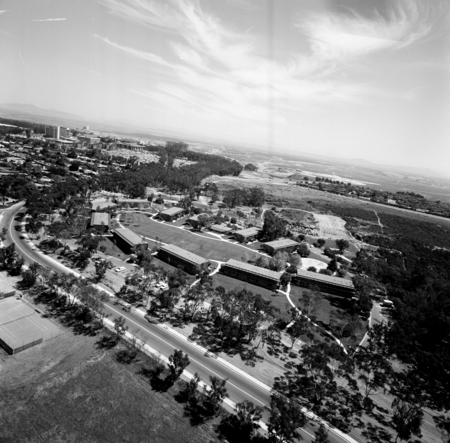 Aerial view of student housing (looking east), UC San Diego
