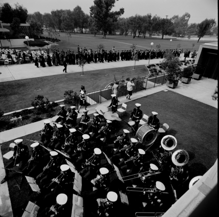 United States Marine Corps band at the inauguration of John S. Galbraith, UC San Diego