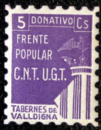 Spanish Civil War Stamp: Political and Trade Organizations