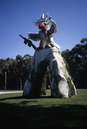 Sun God: decorated as Rambird, 1986: front view