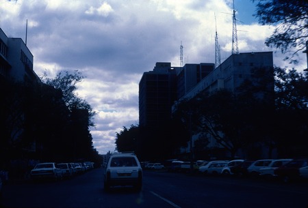 Street in downtown Harare, Zimbabwe