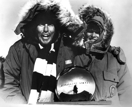 John S. Oliver and Donna C. Oliver at the South Pole Station, Antarctica