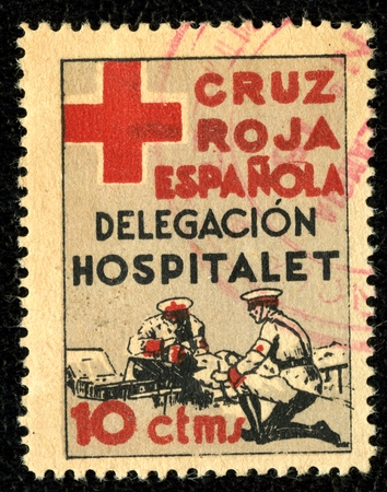 Spanish Civil War Stamp: Spanish Red Cross