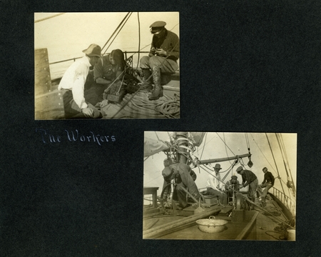 The workers - referring to working crew of the expedition. The Alexander Agassiz Expedition (1907) was the first expeditio...