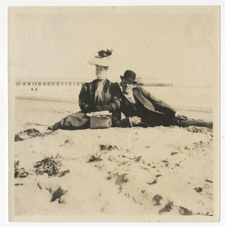 Ed and Mary Fletcher at Nantucket Beach, Massachusetts