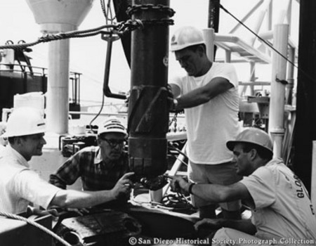 Deep sea drilling project. Drill bit inspection ...