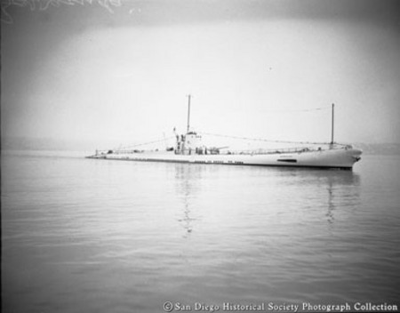 Submarine USS Barracuda on San Diego Bay