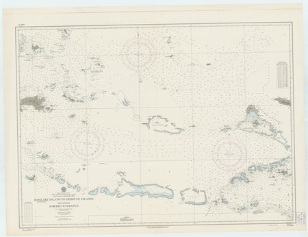 South Pacific Ocean : New Guinea-southeast coast : Louisiade Archipelago : Basilaki (Moresby) Island to Deboyne Islands in...