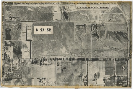 Aerial view of unidentified land plot