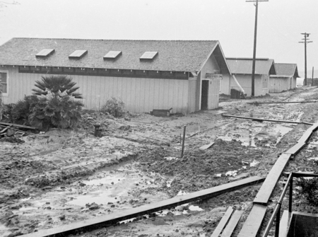 [Scripps Institution of Oceanography, Storm Damage, February 8, 1932]